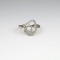 Charming Double Heart Diamond Ring