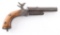 Belgian Double Barrel Pinfire Pistol NVSN