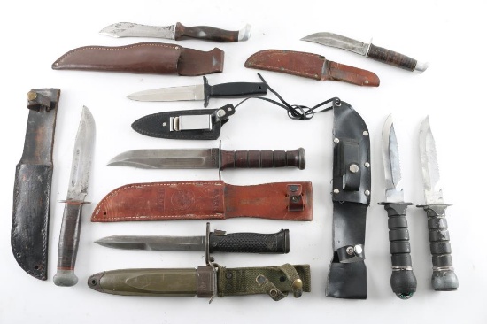 Lot Of KA-BAR U.S Trench Knifes