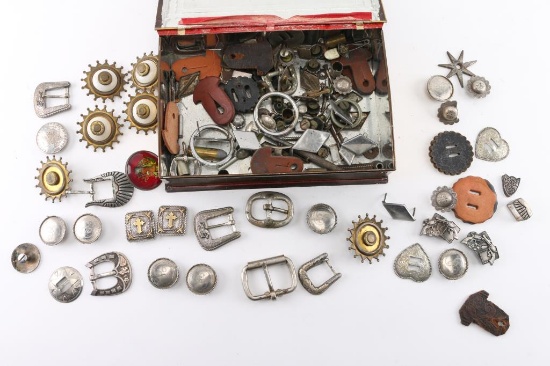 Lot of Conchos & Buttons