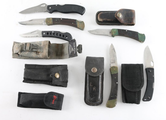 Lot Of Six Utility Pocket Knives