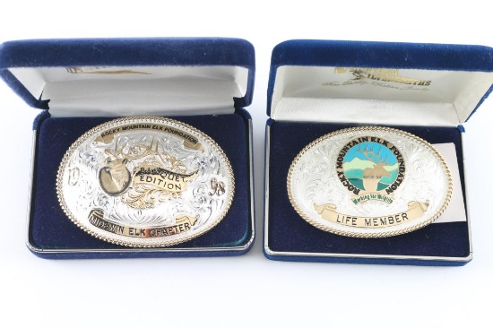 Lot of 2 Belt Buckles