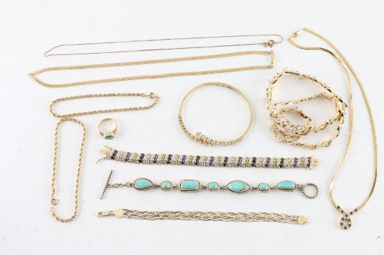 Lot of Gold Vermeil Jewelry