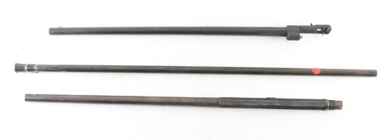 Lot Of Three Antique Rifle Barrels