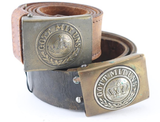 Lot Of Two German Belts