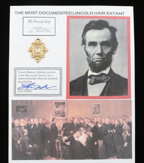 The Most Documented Lincoln Hair Extant