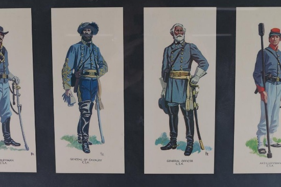 Set OF Two Civil War Soldier Prints