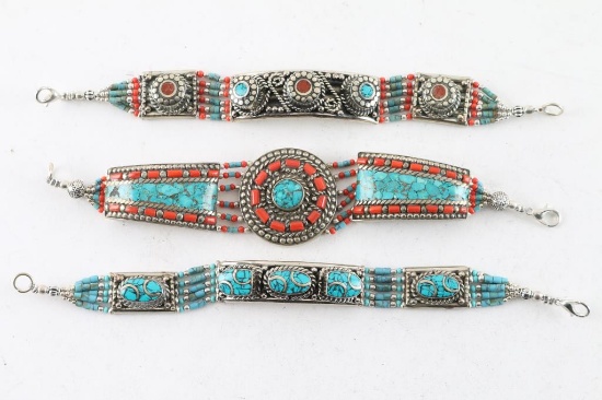 Lot of 3 Tibetan Bracelets