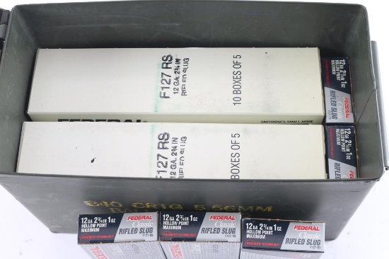 200 Rounds of Federal 12 Ga Rifled Slugs