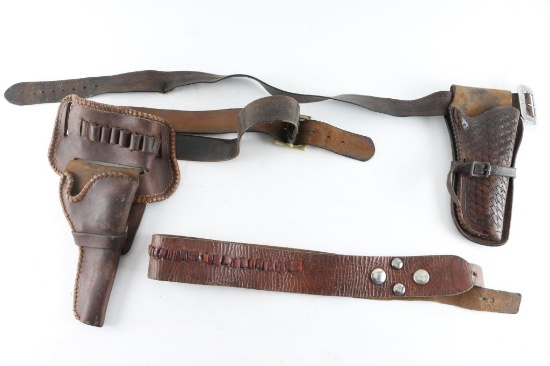 Leather Belt Holster Lot