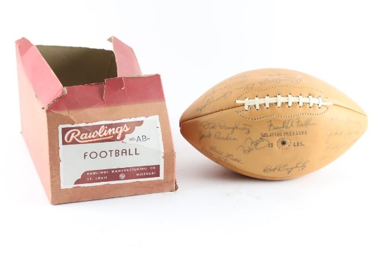 Signed Rams Championship 1955 Football