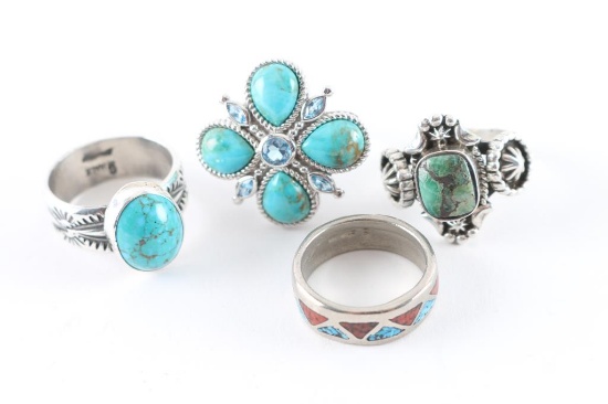 Lot of 4 Rings