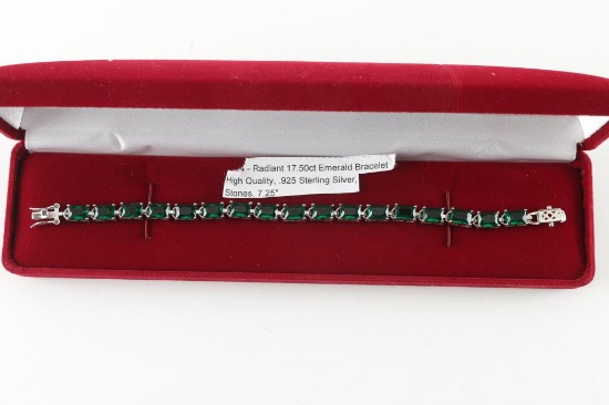 Radiant Emerald Bracelet