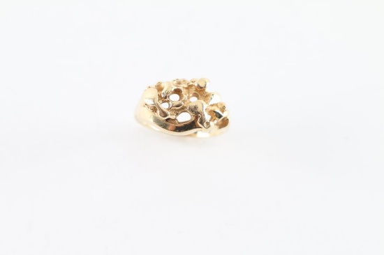 Ladies Gold Nugget Ring
