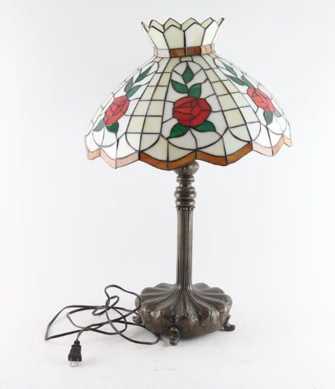 Repro Stained Glass Lamp