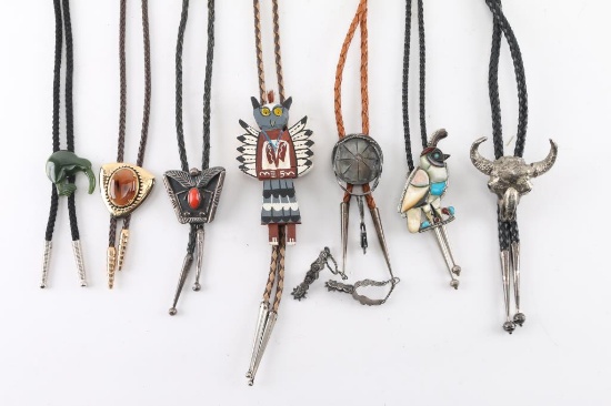 Lot of 7 Bolo Ties