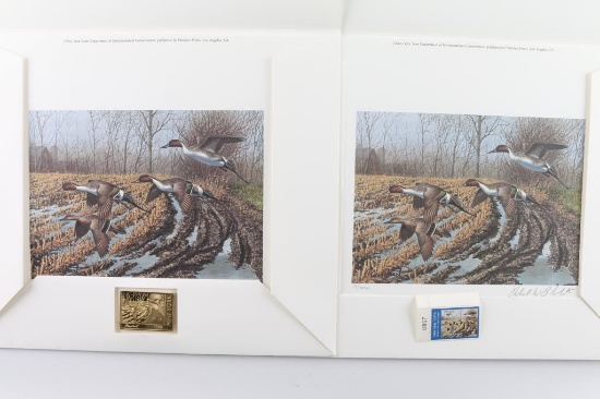 Lot Of Two Collector Duck Stamp Prints