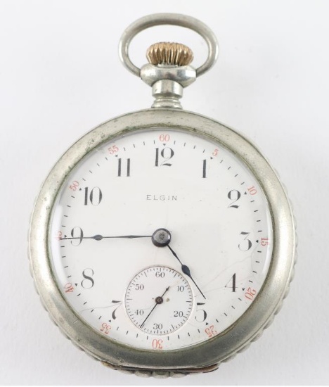 Elgin Nat Watch Co Open Face Pocket Watch