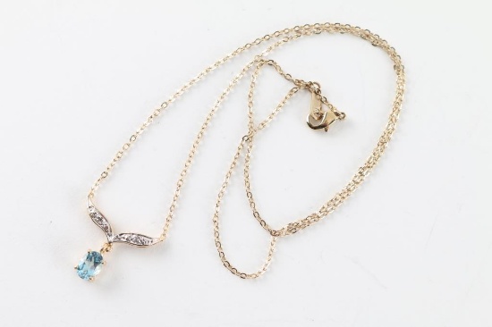 Topaz & Diamond Necklace