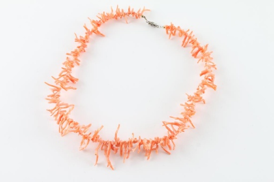 Navajo Branch Coral Necklace