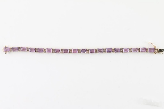 Amethyst Tennis Bracelet