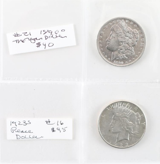 Lot of 2 Silver Dollars