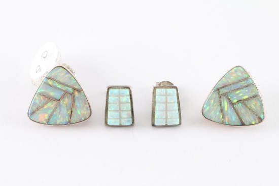 Zuni Opal Earrings (2 Sets)