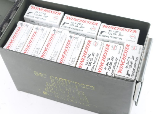 500 Rounds of Winchester .45 Auto JHP