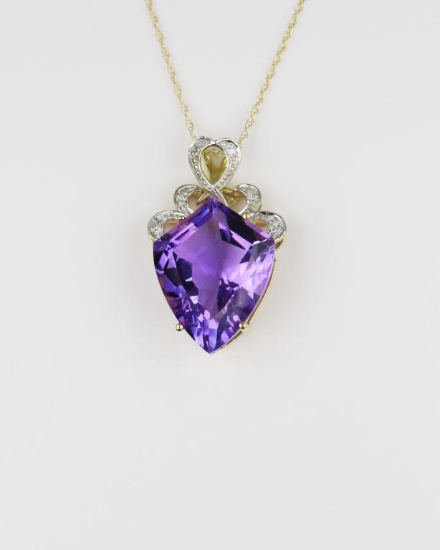 Beautiful Shield Shaped Amethyst