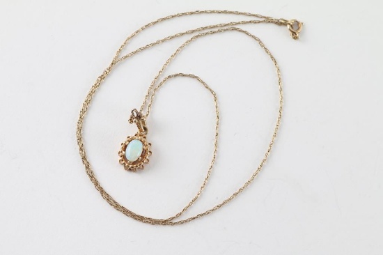 Beautiful Ladies Opal Pendant
