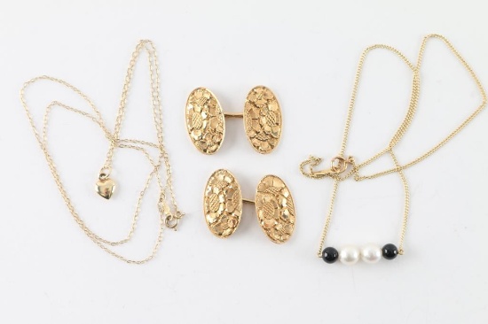 Yellow Gold Jewelry Lot