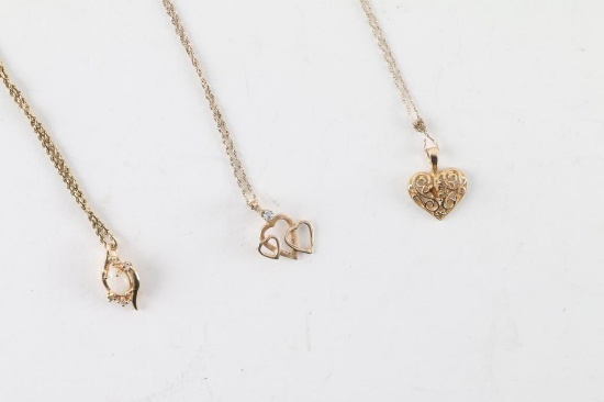 Lot Of Three Ladies Necklaces
