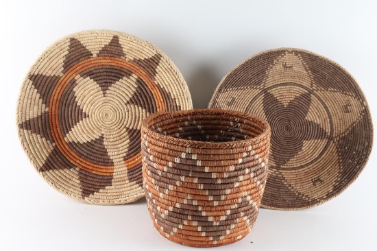 Lot of 3 Southwest Baskets