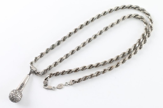 Mens Sterling Chain and Pendant