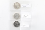 Lot of 3 Morgan Silver Dollars