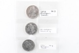 Lot of 3 Morgan Silver Dollars