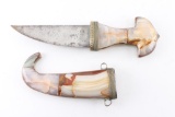 Alabaster or Agate Ghurka Knife