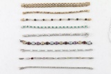 Lot of 9 Ladies Bracelets