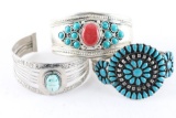 Lot of 3 Cuff Bracelets