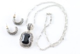 Sterling Necklace & Earrings