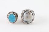 Lot of 2 Tibetan Rings