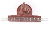 Vintage Horsehead Tie Rack