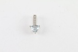 Aquamarine & Diamond Pendant