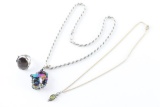 Lot of 2 Necklaces and sterling Ring