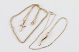 Lot Of Two Classic Gold Necklaces