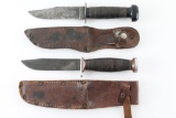 Lot Of 2 U.S Issue Military Knives