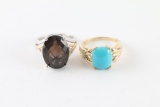 Lot of 2 Ladies Rings