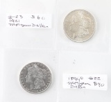Lot of 2 Morgan Silver Dollars
