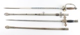 Two Vintage Fraternal Swords.