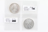 Lot of 2 Silver Dollars